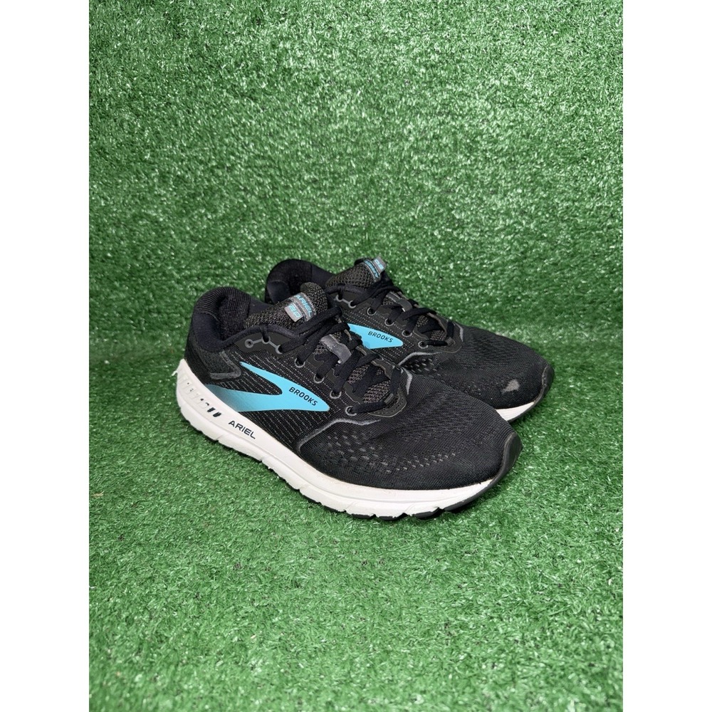 Brooks Women Size 10.5 Ariel 20 Black Blue Running Shoes Walking Comfort Sneaker - Picture 2 of 9